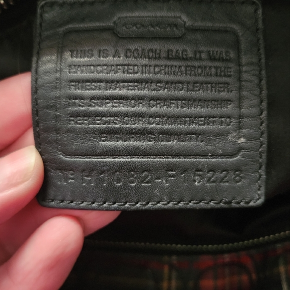 Coach Poppy Tartan Plaid Tote Shoulder Handbag H1032-F15228 - Picture 3 of 6